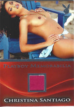 Load image into Gallery viewer, Playboy&#39;s Hard Bodies Christina Santiago Platinum Foil Memorabilia Card
