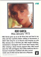 Load image into Gallery viewer, Playboy January Edition Miki Garcia Card #60
