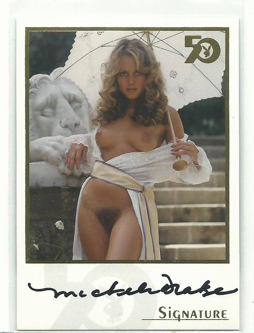 Playboy 50th Anniversary Michele Drake Gold Foil Autograph Card