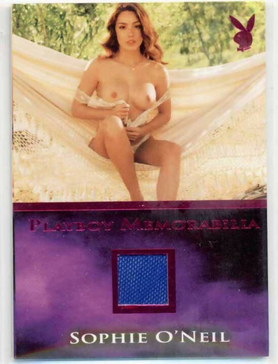 Playboy's Sultry Lace - Pink Foil Memorabilia card - Sophie O'Neil