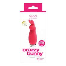 Load image into Gallery viewer, VeDO CRAZZY BUNNY Rechargeable Mini Vibe - Foxy Pink
