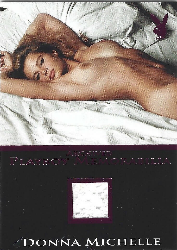 Playboy's Bare Assets Donna Michelle Pink Foil Archived Memorabilia Card