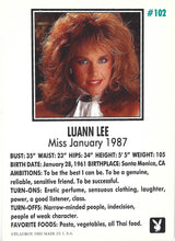 Load image into Gallery viewer, Playboy January Edition Luann Lee Card #102
