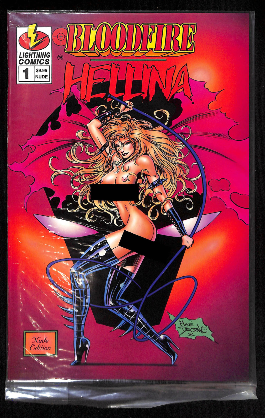 Bloodfire / Helena #1 - Nude Ed with cert - comic - [Lightning] excellent condition