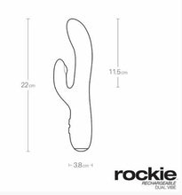 Load image into Gallery viewer, VeDO ROCKIE Rechargeable Dual Vibe - Into You Indigo
