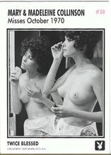 Load image into Gallery viewer, Playboy October Edition Mary &amp; Madeleine Collinson Card #50
