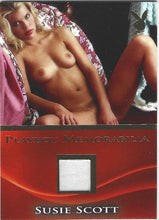 Load image into Gallery viewer, Playboy&#39;s Hard Bodies Susie Scott Gold Foil Memorabilia Card
