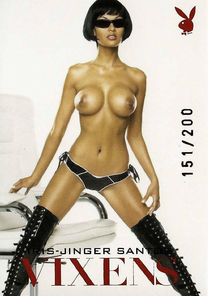 Playboy Vixens Red Foil #45 Iris-Jinger Santos Serial Numbered #151/200
