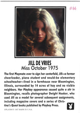 Load image into Gallery viewer, Playboy October Edition Jill De Vries Card #66
