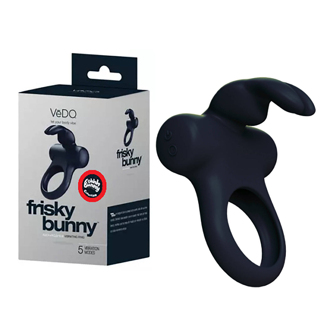 VeDO FRISKY BUNNY Vibrating Ring (Black Pearl) – Xandebay