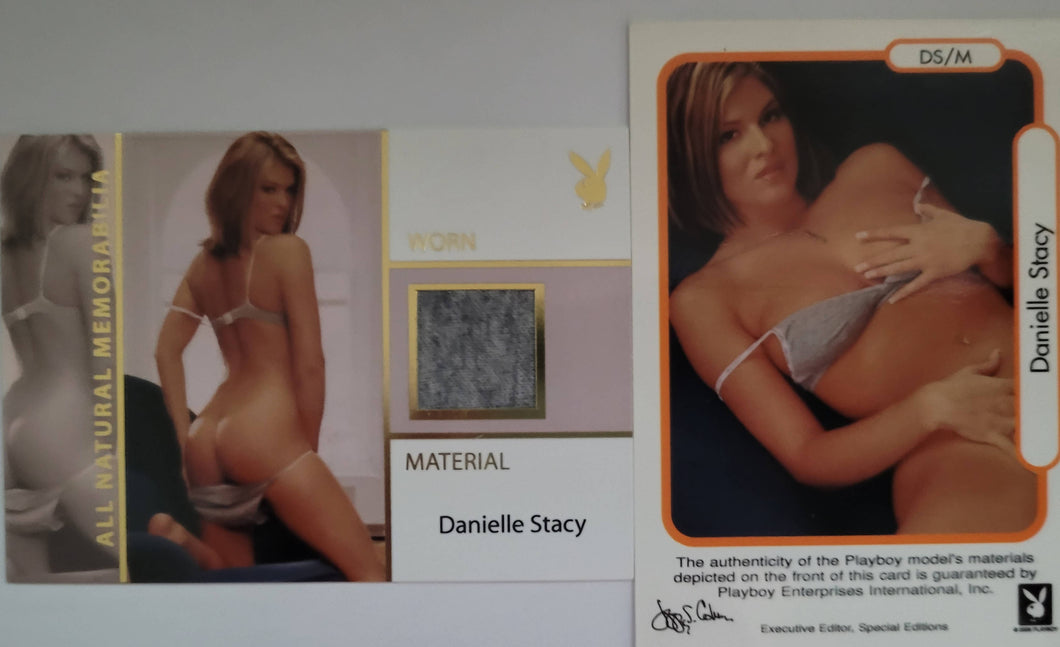 PLAYBOY'S NATURAL BEAUTIES ALL NATURAL MEMORABILIA WORN MATERIAL DANIELLE STACY