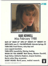 Load image into Gallery viewer, Playboy February Edition Kari Kennell Card #105
