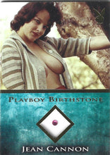 Load image into Gallery viewer, Playboy&#39;s Bare Assets Jean Cannon Gold Foil Birthstone Card
