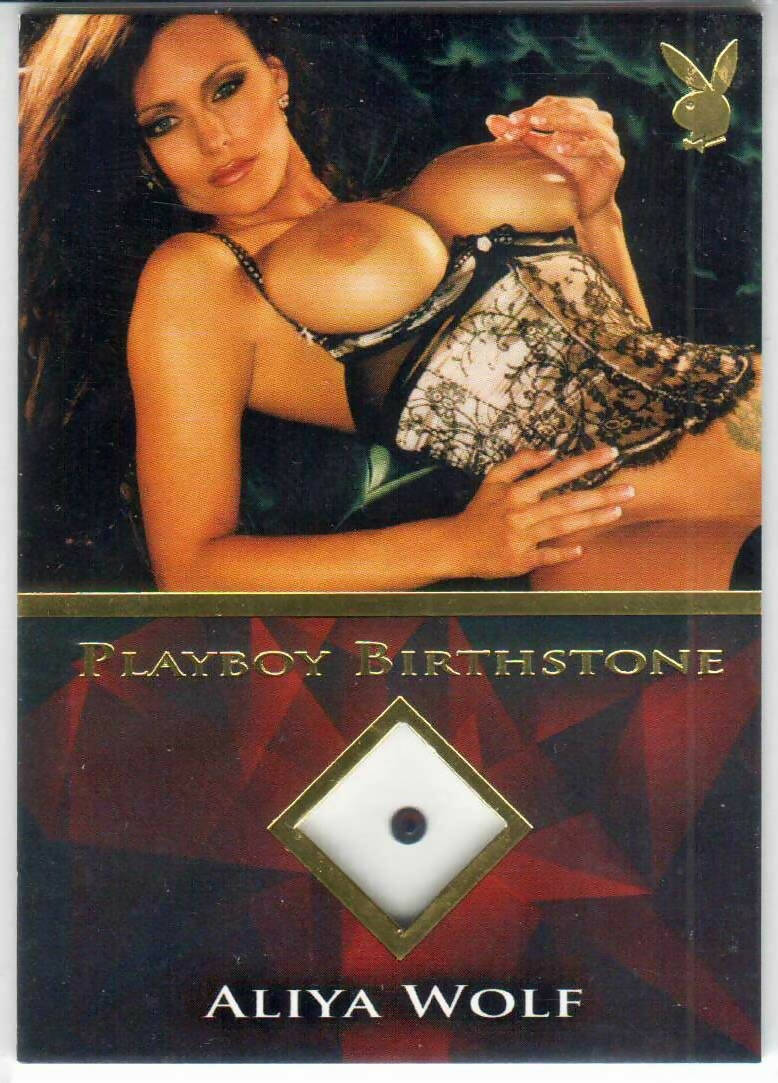 Playboy's Book of Lingerie, Volume 1 - Birthstone Card - Aliya Wolf