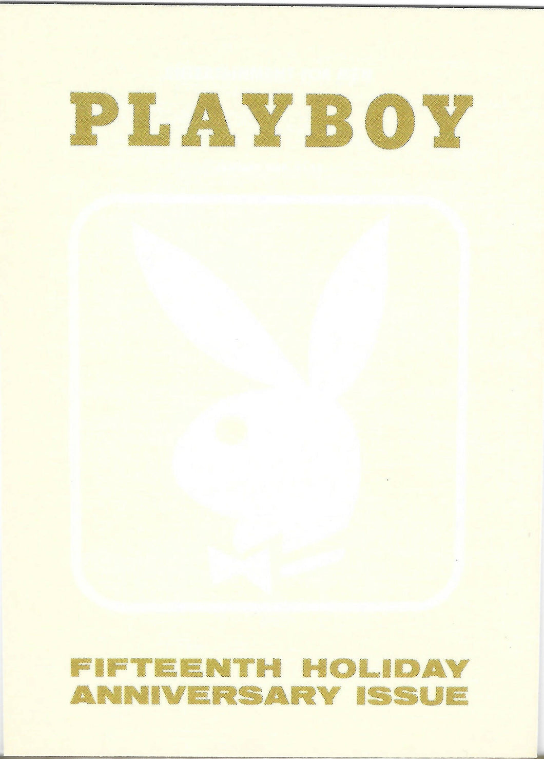 Playboy January Edition Cover Nancy Harwood Card #46