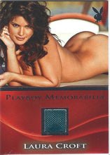 Load image into Gallery viewer, Playboy&#39;s Hard Bodies Laura Croft Platinum Foil Memorabilia Card
