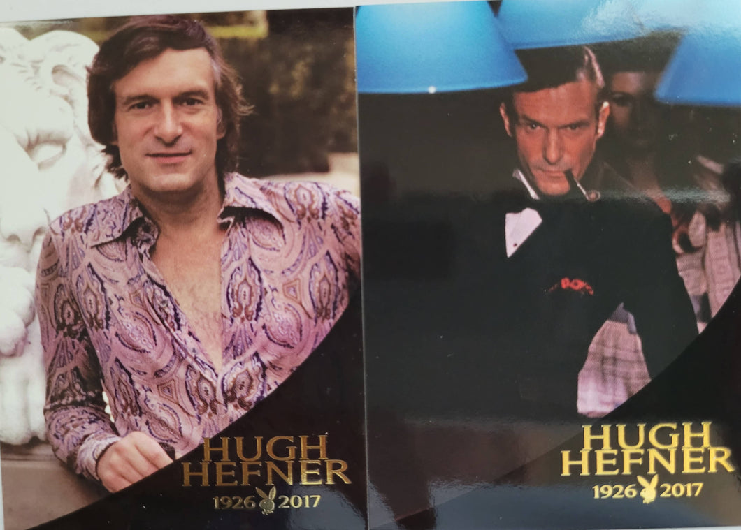 PLAYBOY'S BAREFOOT BEAUTIES HUGH HEFNER CARD # 3 of 8 CARD # 4 of 8