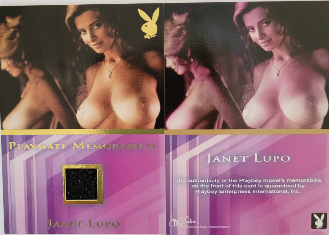 PLAYBOY'S BLONDES, BRUNETTES & REDHEADS GOLD MEMORABILIA JANET LUPO