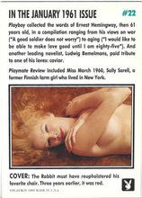 Load image into Gallery viewer, Playboy January Edition Cover Sally Sarell Card #22
