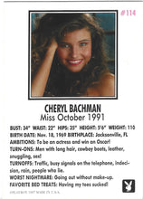 Load image into Gallery viewer, Playboy October Edition Charyl Bachman Card #114
