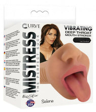 Load image into Gallery viewer, Mistress Selene Vibrating Mouth Stroker -Tan
