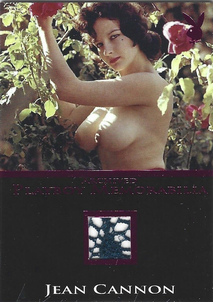 Playboy's Bare Assets Jean Cannon Pink Foil Archived Memorabilia Card