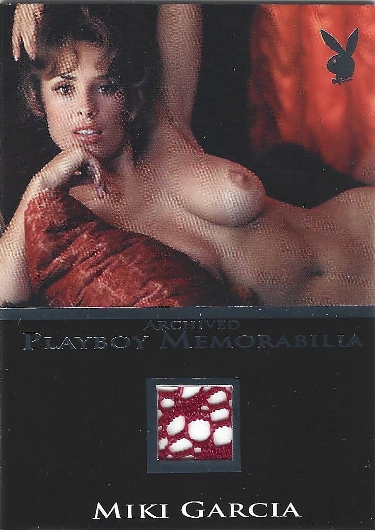 Playboy's Bare Assets Miki Garcia Platinum Foil Archived Memorabilia Card