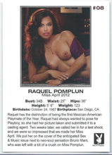 Load image into Gallery viewer, Playboy Centerfold Update 7 (2012-2016) Raquel Pomplun # 08
