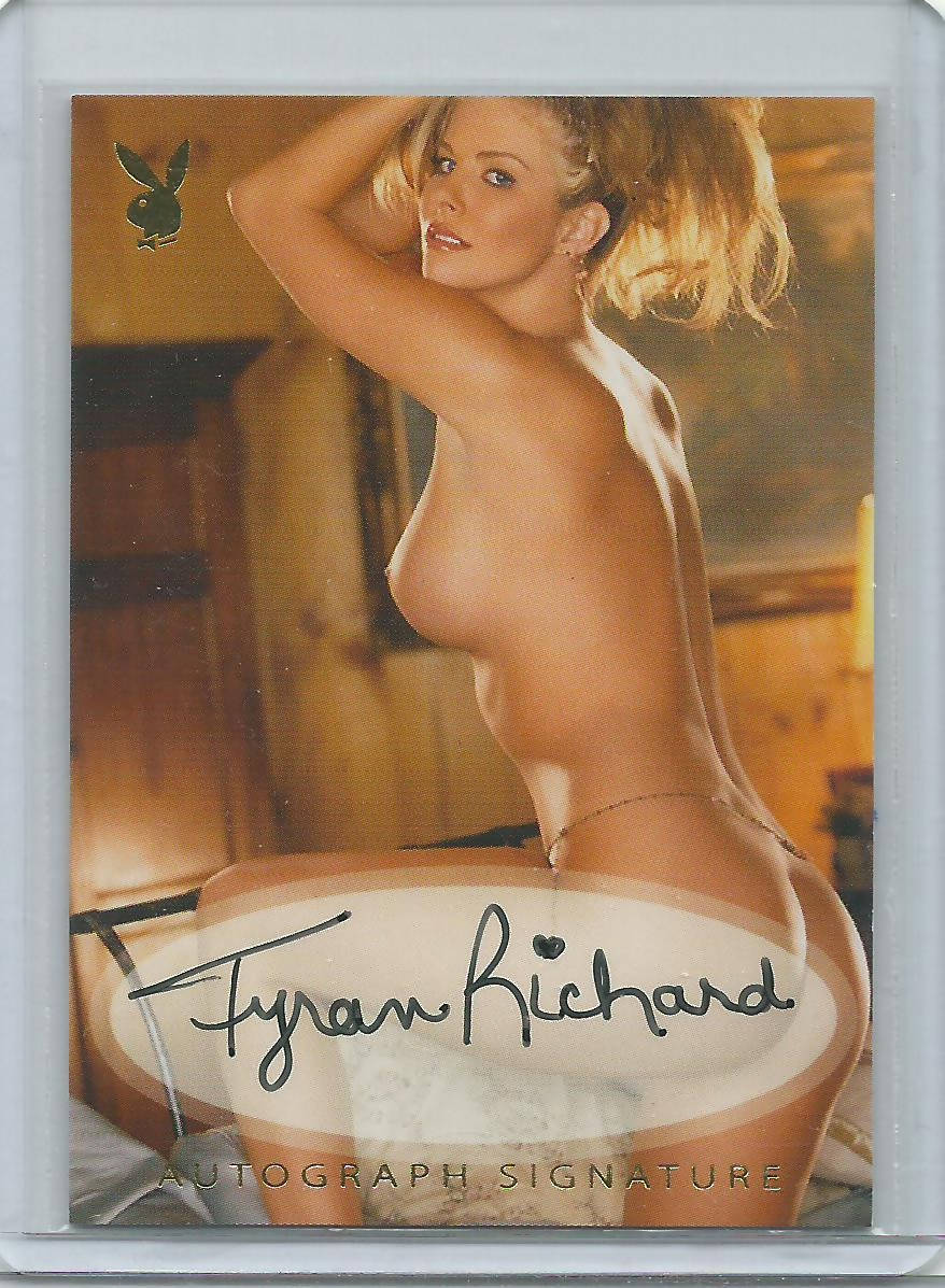 Playboy Lingerie Chest Tyran Richard Autograph Card 2