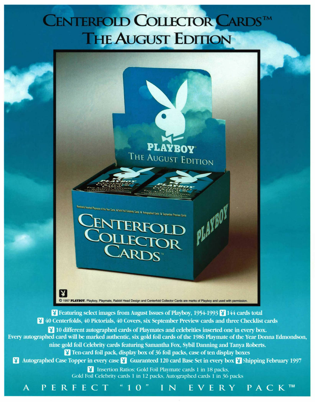 Playboy - August Edition sell sheet [8.5