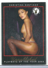 Load image into Gallery viewer, Playboy Playmate Review Unpublished Christina Santiago Insert Card # UP 4/8
