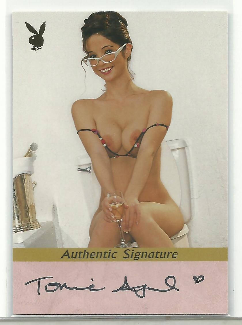 Playboy Lingerie 100th Tonie Aguilera Autograph Card