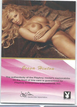 Load image into Gallery viewer, Playboy Centerfold Update 6 Jessa Hinton Memorabilia Card
