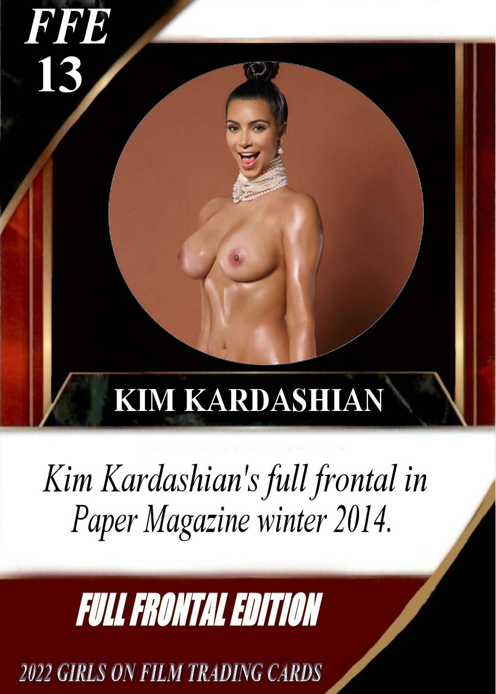 2022 GOF Full Frontal Edition Kim Kardashian Nude Card – Xandebay