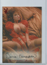 Load image into Gallery viewer, Playboy Playmates of the Year Donna Edmondson Red Foil Jumbo Autograph Card
