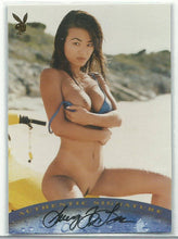 Load image into Gallery viewer, Playboy Wet &amp; Wild Sung Hi Lee Gold Foil Autograph Card
