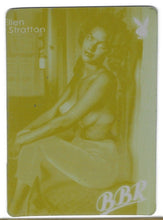 Load image into Gallery viewer, Playboy&#39;s Blondes, Brunettes and Redheads Ellen Stratton Press Plate Card #15
