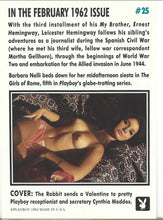 Load image into Gallery viewer, Playboy February Edition Cover Card #25
