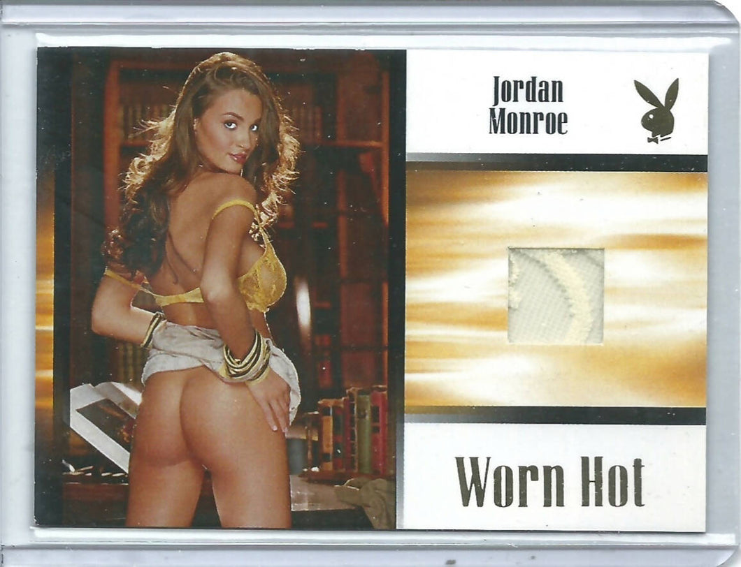 Playboy Too Hot To Handle Jordan Monroe Worn Hot Memorabilia Card