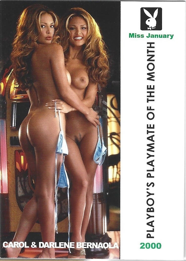 Playboy Centerfold Update 3 (2000 - 2002) Carol & Darlene Bemaola Card #02