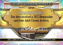 Load image into Gallery viewer, 2021 Immaculate Playmates Sandy Johnson Card
