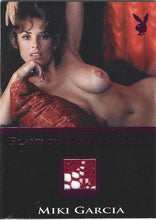 Load image into Gallery viewer, Playboy&#39;s Bare Assets Miki Garcia Pink Foil Archived Memorabilia Card
