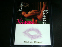 Load image into Gallery viewer, Playboy Barefoot Beauties Roberta Vasquez Kiss Card
