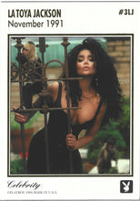 Load image into Gallery viewer, Playboy February Edition Celebrity Latota Jackson Gold Foil Card #3LJ
