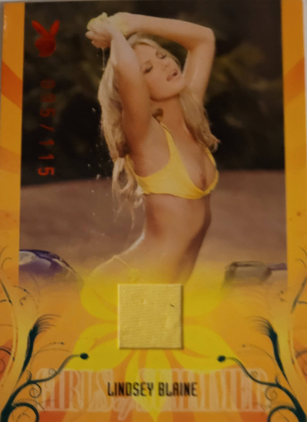PLAYBOY'S GIRLS OF SUMMMER PINK MATERIAL LINDSEY BLAINE 095/115