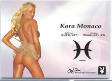 Load image into Gallery viewer, Playboy&#39;s Centerfold Update 4 (2003-2005) Kara Monaco Birthstone Insert Card
