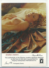 Load image into Gallery viewer, Playboy Playmate Review Shallan Meiers Gold Foil Autograph Card
