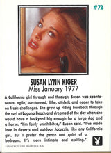 Load image into Gallery viewer, Playboy January Edition Susan Lynn Kiger Card #72
