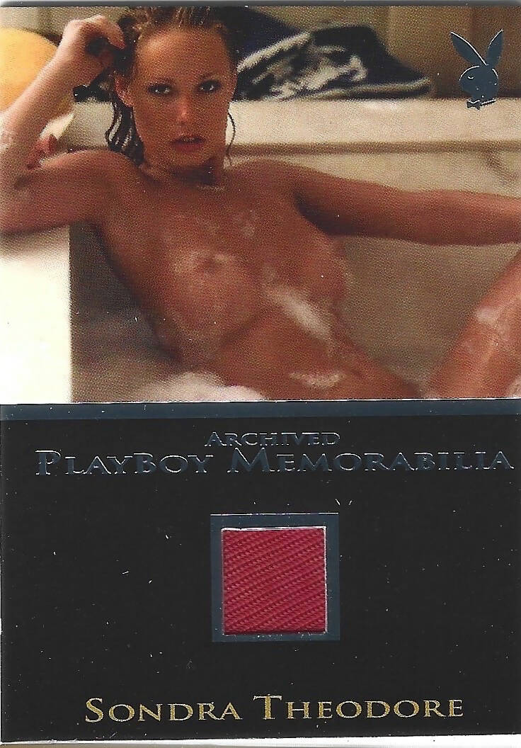 Playboy Lingerie Dreams Sondra Theodore Platinum Foil Archived Memorabilia Card