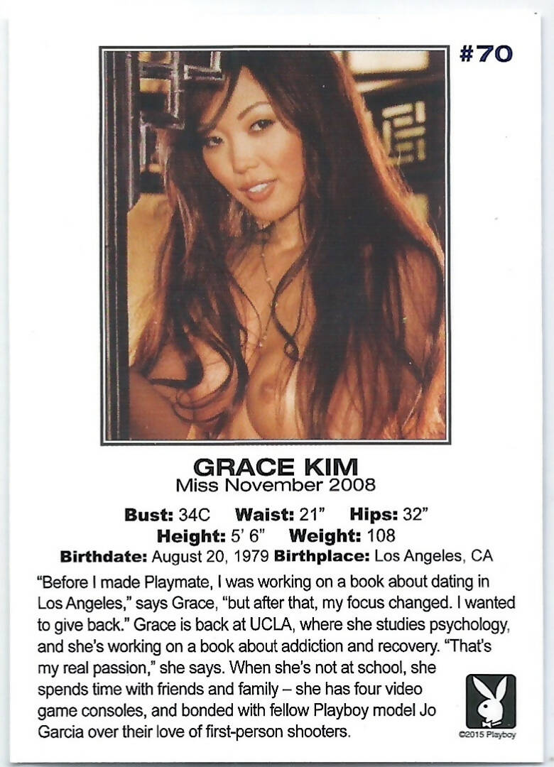 Playboy Centerfold Update 5 (2006-2008) Grace Kim Card # 70